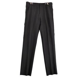 Formal Fashions Black Tuxedo Pants Mens‎ 34" Satin Stripe Unfinished Hem NWOT